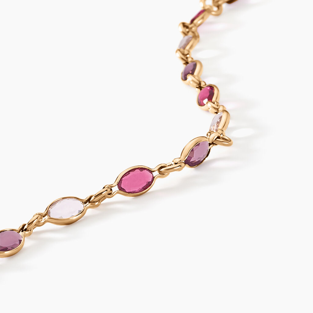 Bracelet Ilvaae Plaqué Or Jaune Pierre De Synthese - Bracelets Femme | Histoire d’Or