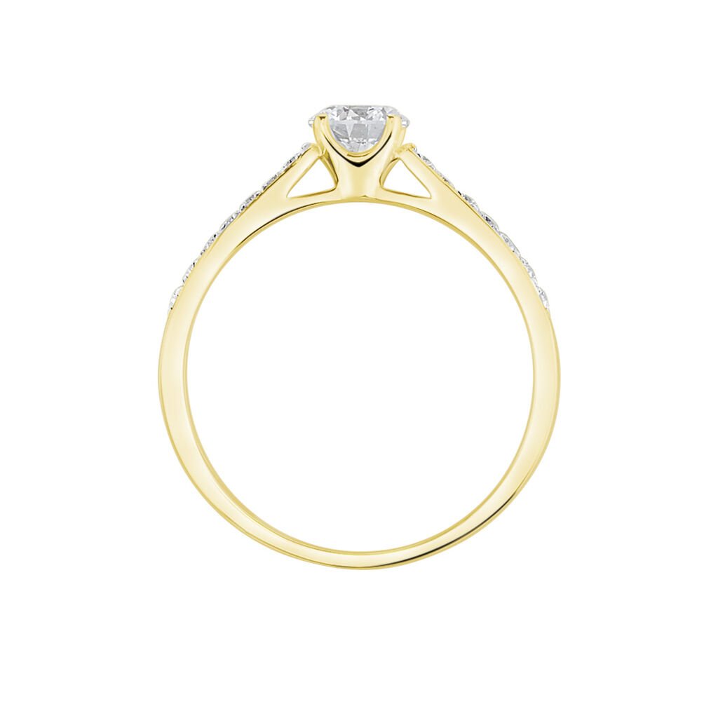 Bague Solitaire Hemera Or Jaune Diamant Synthetique - Bagues solitaires Femme | Histoire d’Or