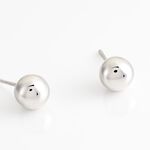 Boucles D'oreilles Puces Virgie Argent Blanc - Boucles d'oreilles fantaisie Femme | Histoire d&rsquo;Or