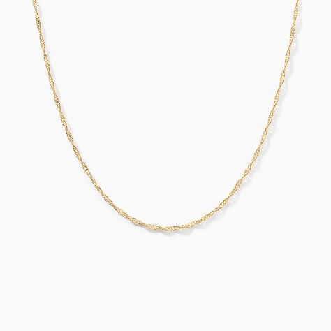 Cha&icirc;ne Imanie Maille Singapour Or Jaune - Chaines Femme | Histoire d&rsquo;Or