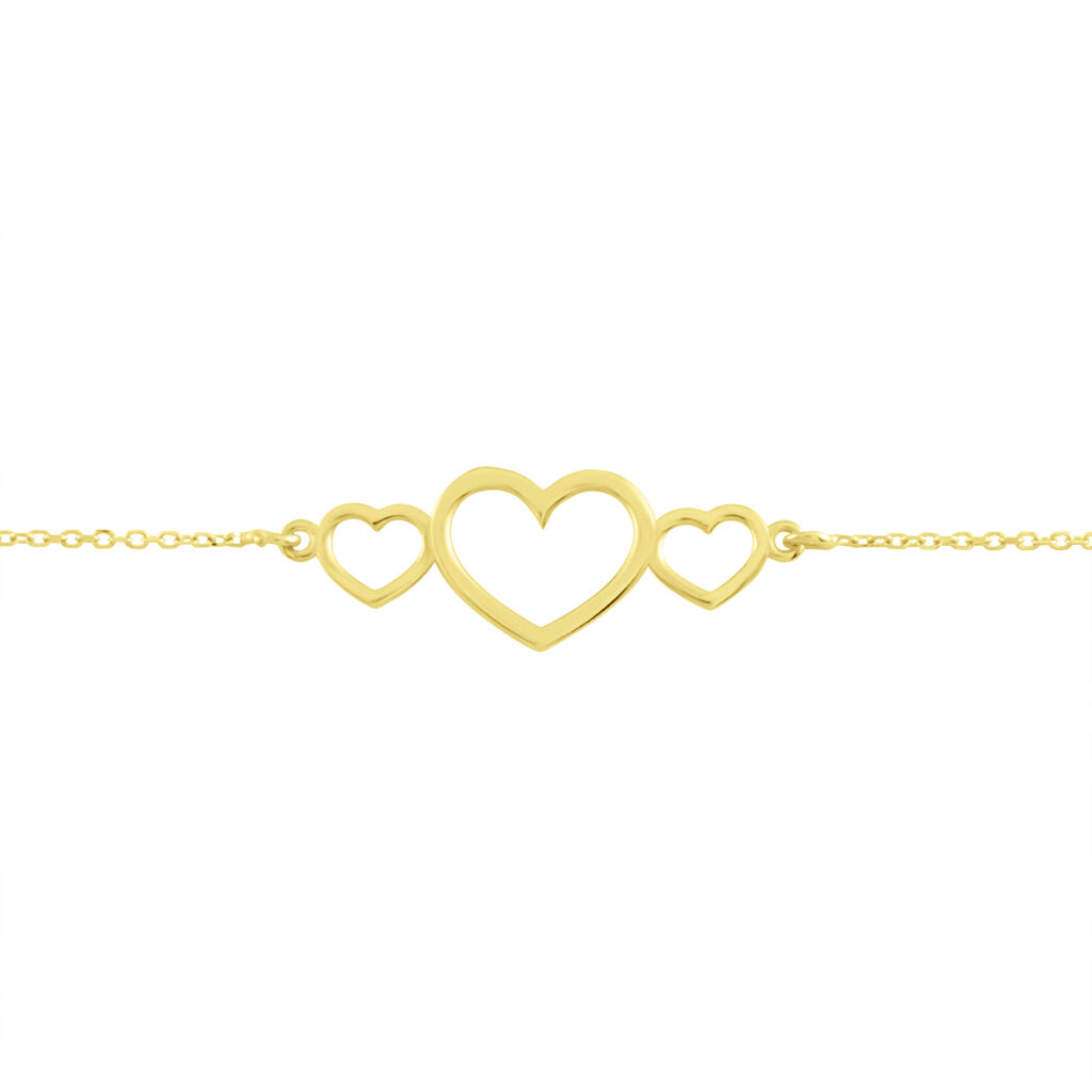 Bracelet Or Jaune Mayron - Bracelets Coeur Femme | Histoire d’Or
