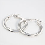 Cr&eacute;oles Argent Blanc Hally - Boucles d'oreilles cr&eacute;oles Femme | Histoire d&rsquo;Or