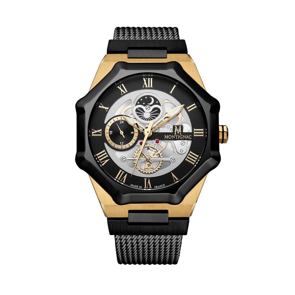 Montre Montignac Octagon Argenté - Montres Homme | Histoire d’Or