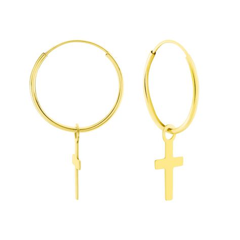 Créoles Belita Or Jaune - Boucles d'oreilles créoles Femme | Histoire d’Or