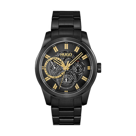 Montre Hugo Skeleton Noir - Montres Homme | Histoire d’Or