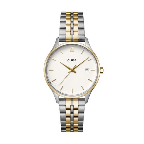 Montre Cluse Minuit Date Blanc - Montres Femme | Histoire d&rsquo;Or