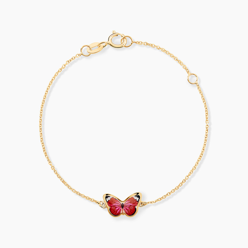 Bracelet Sulivia Papillon Or Jaune - Bracelets Enfant | Histoire d’Or