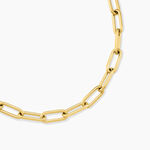 Collier Maille Urban Line Acier Dor&eacute; - Chaines Femme | Histoire d&rsquo;Or