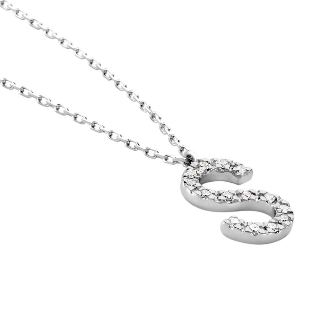 Collier Oran Or Blanc Diamant - Colliers Femme | Histoire d’Or