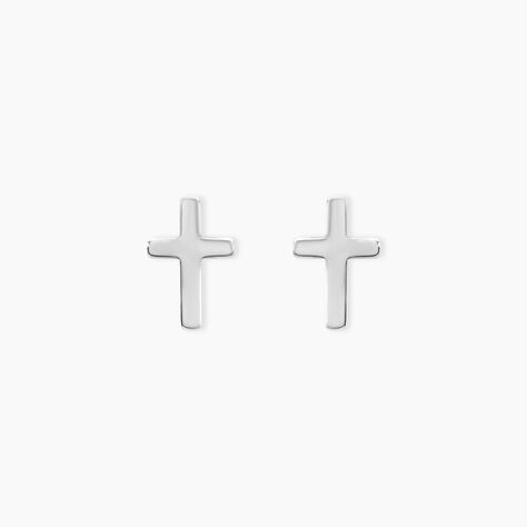 Boucles D'oreilles Puces Ashana Argent Blanc - Boucles d'oreilles fantaisie Femme | Histoire d’Or