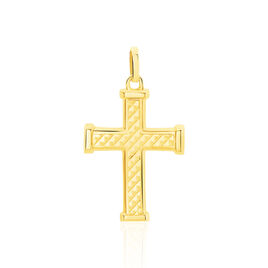 Pendentif Benny Croix Ciselee Or Jaune - Pendentifs Baptême Famille | Histoire d’Or