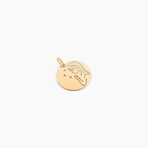 Pendentif Vierge Rond Or Jaune - Pendentifs Baptême Enfant | Histoire d’Or