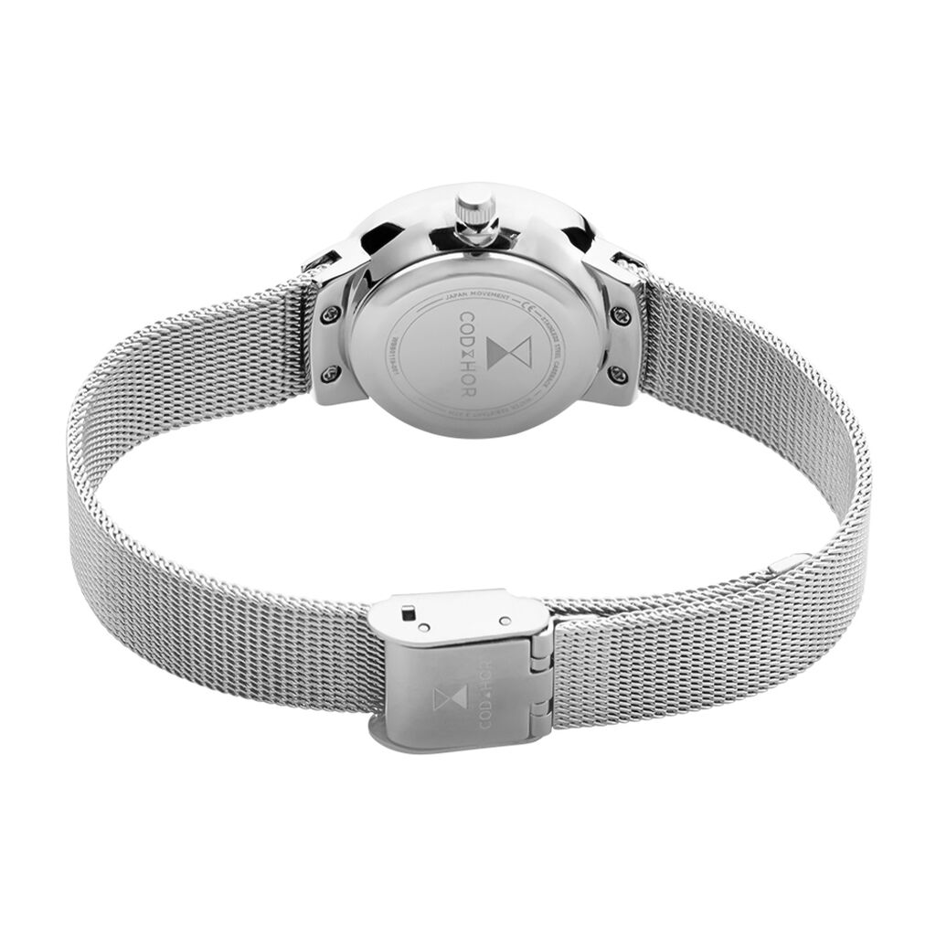 Montre Codhor Fleur Blanc - F&ecirc;te des m&egrave;res Femme | Histoire d&rsquo;Or