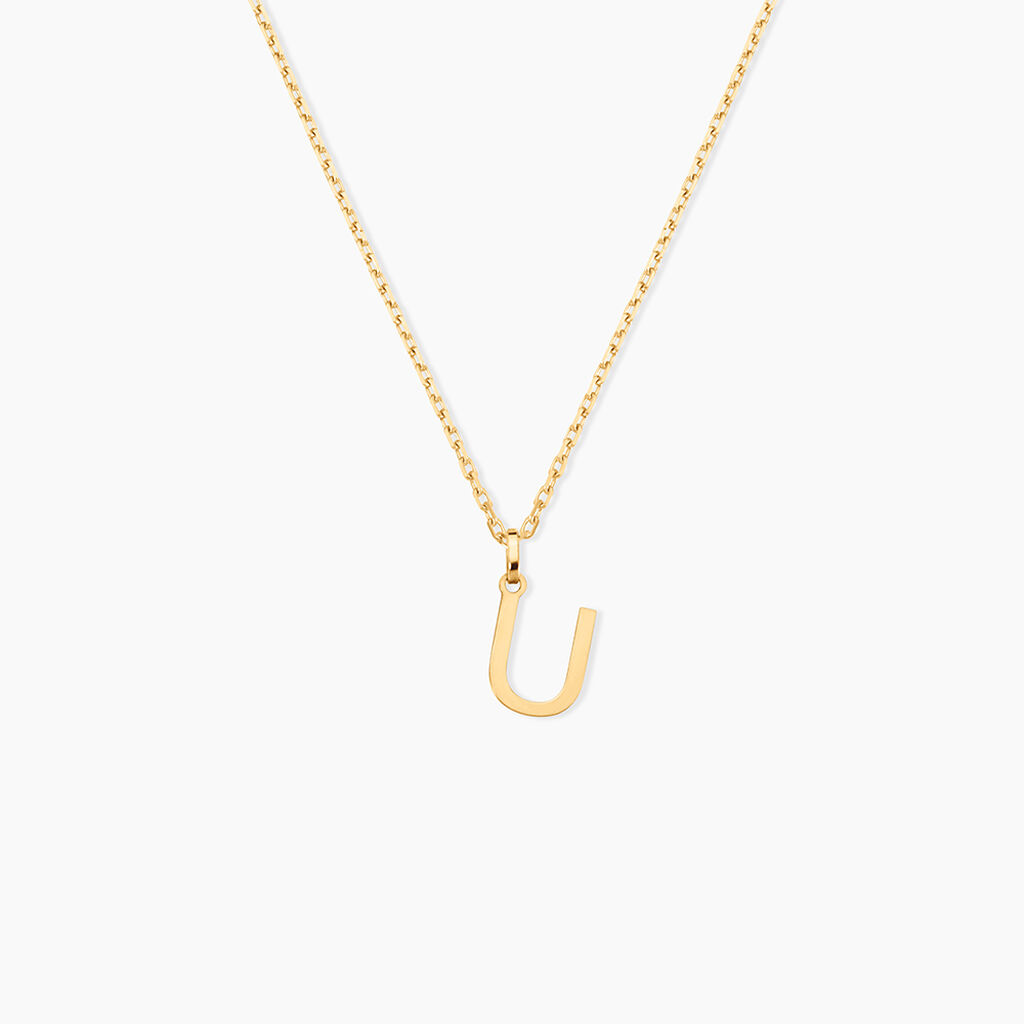 Pendentif Ionia Lettre Or Jaune - Pendentifs Famille | Histoire d&rsquo;Or