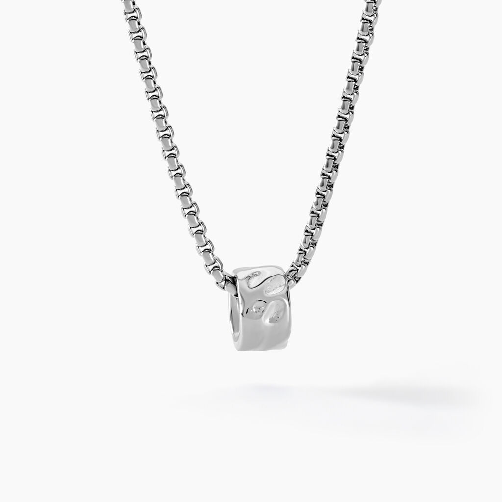 Collier Positano Acier Blanc - Colliers fantaisie Homme | Histoire d&rsquo;Or