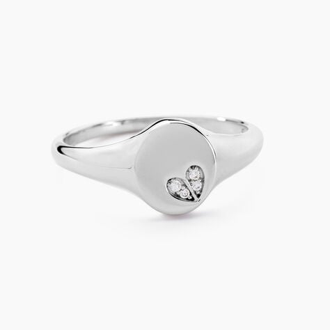 Bague Declaration Argent Blanc Oxyde De Zirconium - Bagues avec pierre Femme | Histoire d’Or