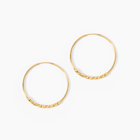 Créoles Spiro Or Jaune - Boucles d'oreilles créoles Femme | Histoire d’Or