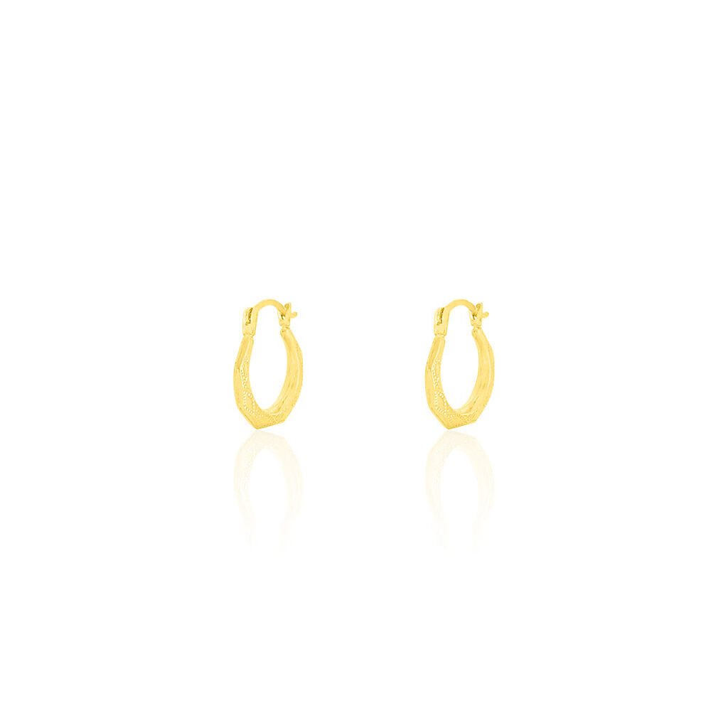Créoles Heloise Or Jaune - Boucles d'oreilles créoles Femme | Histoire d’Or