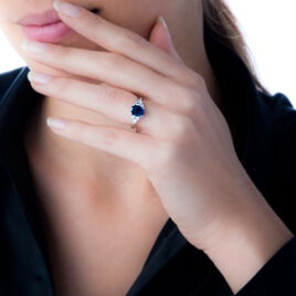 Bague Lea Or Blanc Rubis Et Diamant - Bagues solitaires Femme | Histoire d’Or