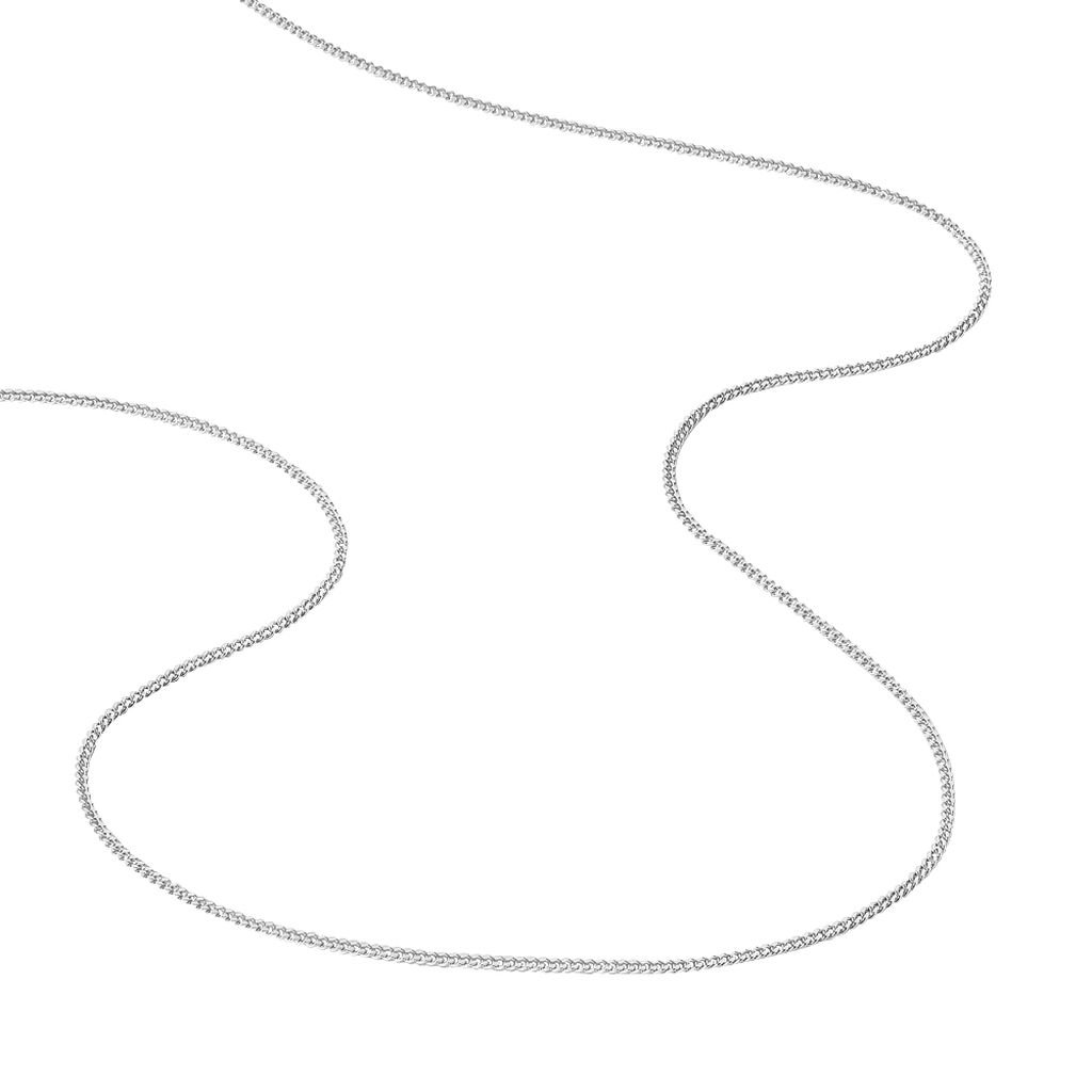 Cha&icirc;ne Imad Maille Gourmette Or Blanc - Chaines Famille | Histoire d&rsquo;Or