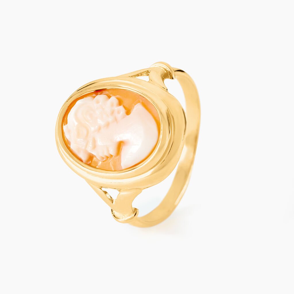 Bague Demetrios Or Jaune Camée - Bagues avec pierre Femme | Histoire d’Or