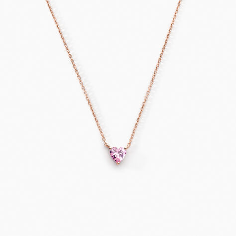 Collier Kelvyn Argent Rose Oxyde De Zirconium - Colliers fantaisie Femme | Histoire d’Or