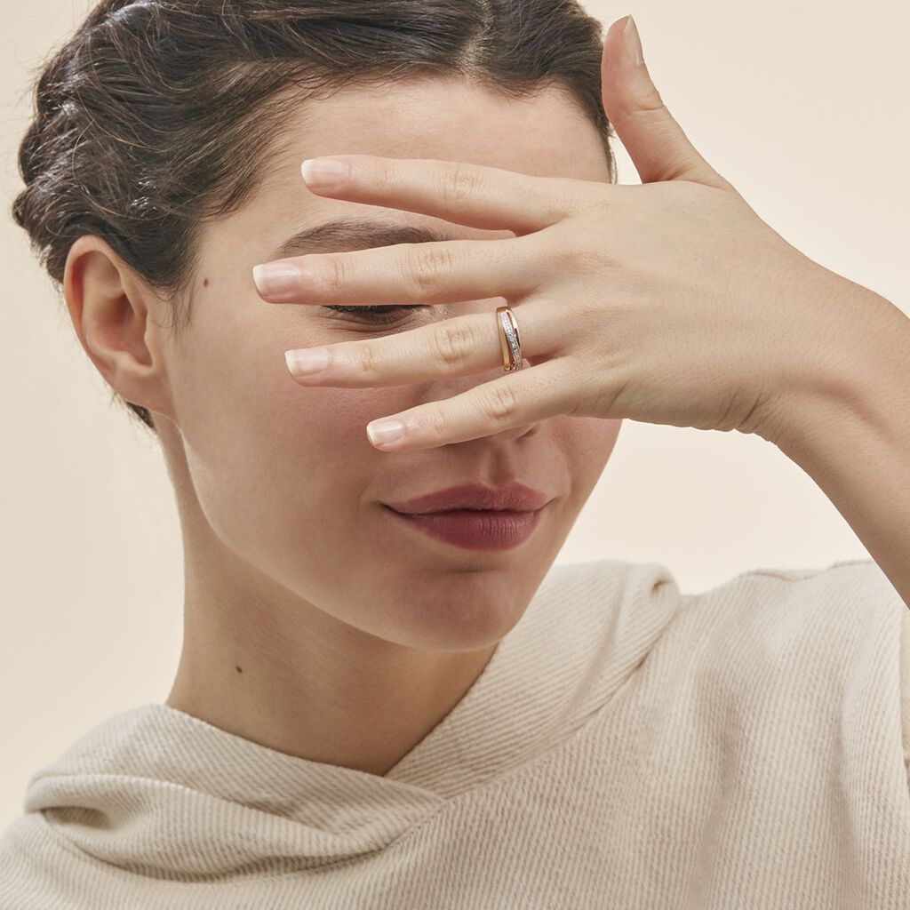 Bague Baliatina Or Tricolore Diamant - Bagues avec pierre Femme | Histoire d’Or