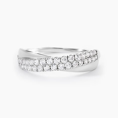 Bague Aglae Or Blanc Oxyde De Zirconium - Bagues avec pierre Femme | Histoire d’Or