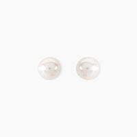 Boucles D'oreilles Puces Ursulina Or Jaune Perle De Culture