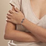 Bracelet Link Argent Blanc C&eacute;ramique Et Oxyde De Zirconium - Bracelets Femme | Histoire d&rsquo;Or