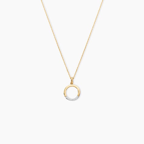 Collier Or Jaune Vahina Diamants - Colliers Femme | Histoire d&rsquo;Or