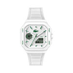 Montre Lacoste Lc33 Square Blanc - F&ecirc;te des p&egrave;res Homme | Histoire d&rsquo;Or