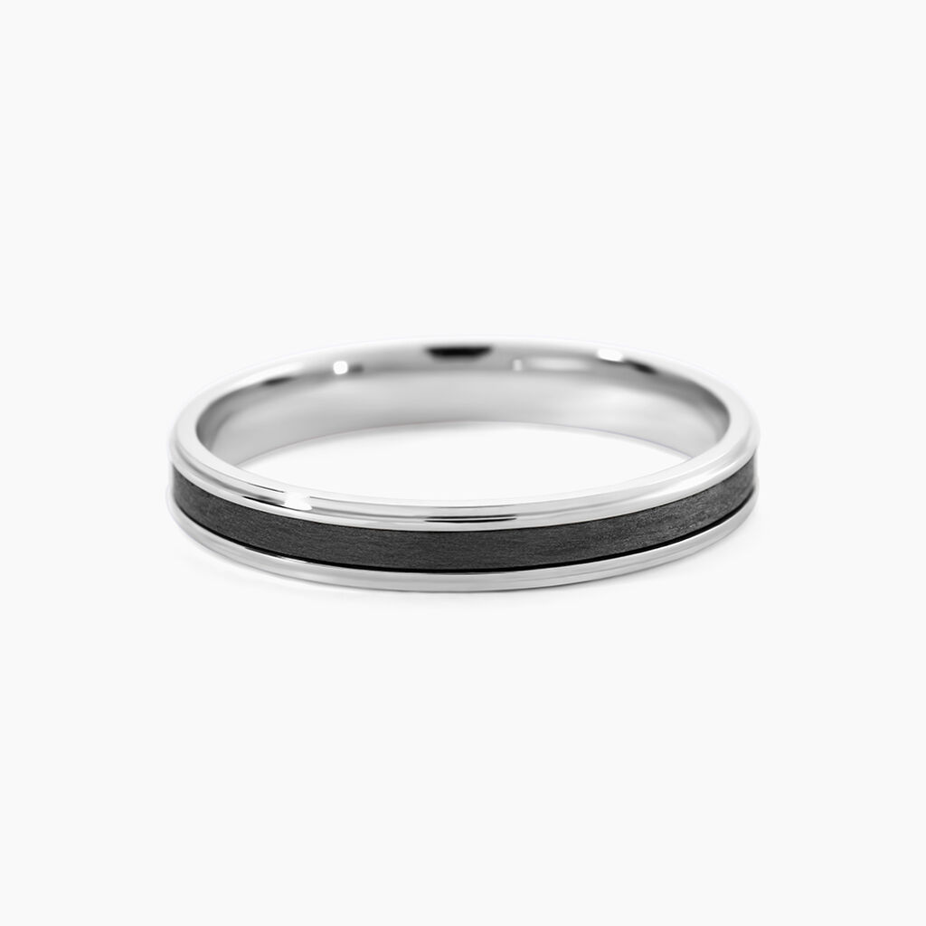 Alliance Collection Camille Ruban Plat Or Blanc - Alliances 18 carats Femme | Histoire d&rsquo;Or