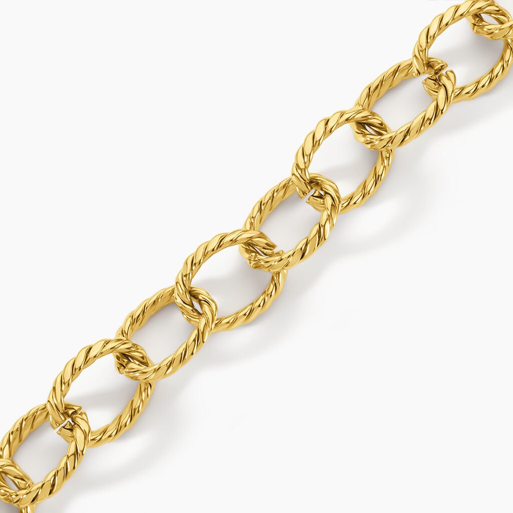 Bracelet Fauve Acier Jaune - Bracelets cha&icirc;ne Femme | Histoire d&rsquo;Or