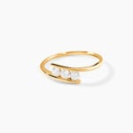 Bague Halvor Or Jaune Oxyde De Zirconium - Bagues avec pierre Femme | Histoire d&rsquo;Or