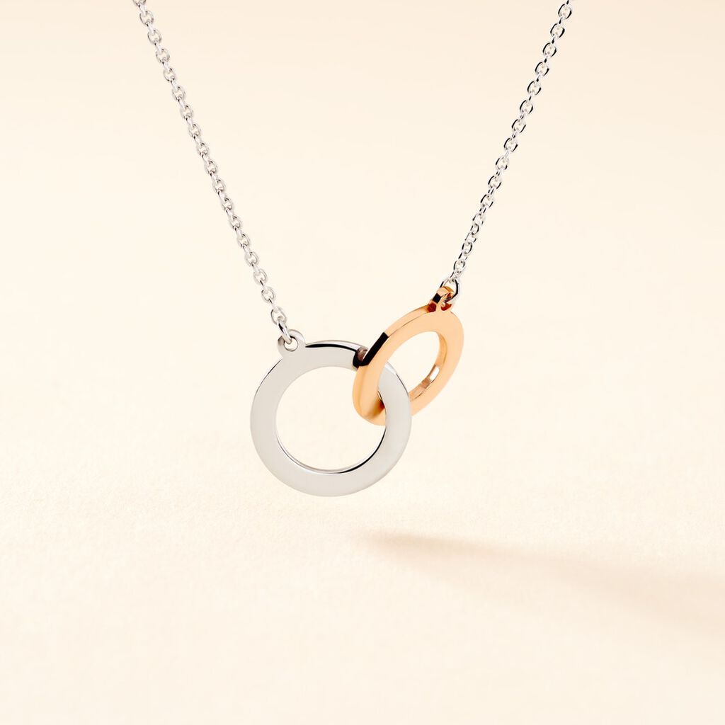 Collier Fethi Argent Bicolore - Colliers fantaisie Femme | Histoire d’Or