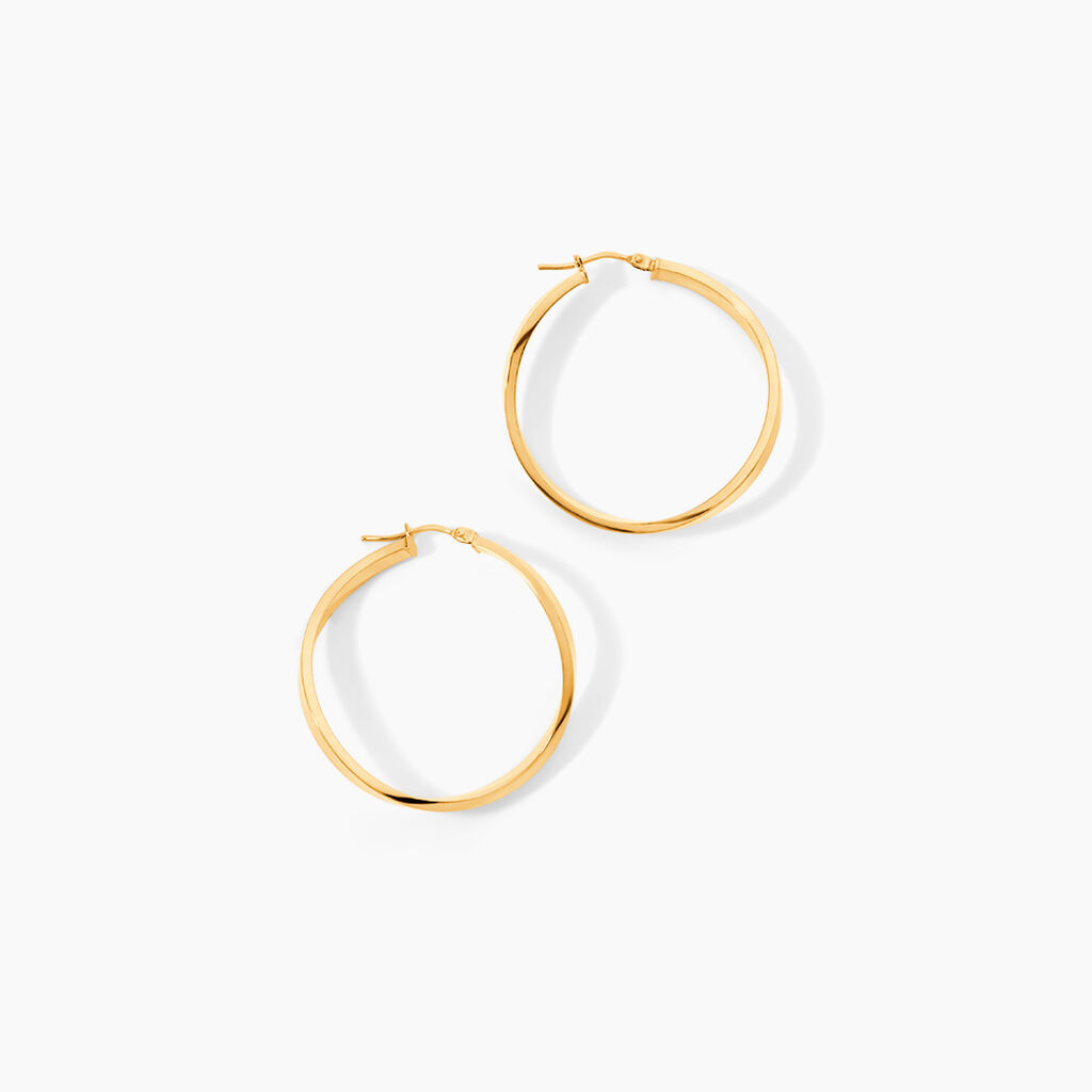 Cr&eacute;oles Or Jaune - Boucles d'oreilles cr&eacute;oles Femme | Histoire d&rsquo;Or