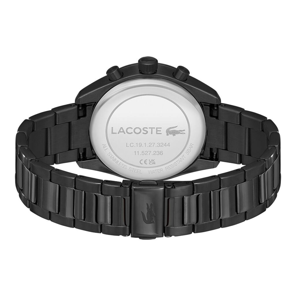 Montre Lacoste Boston Noir - F&ecirc;te des p&egrave;res Homme | Histoire d&rsquo;Or