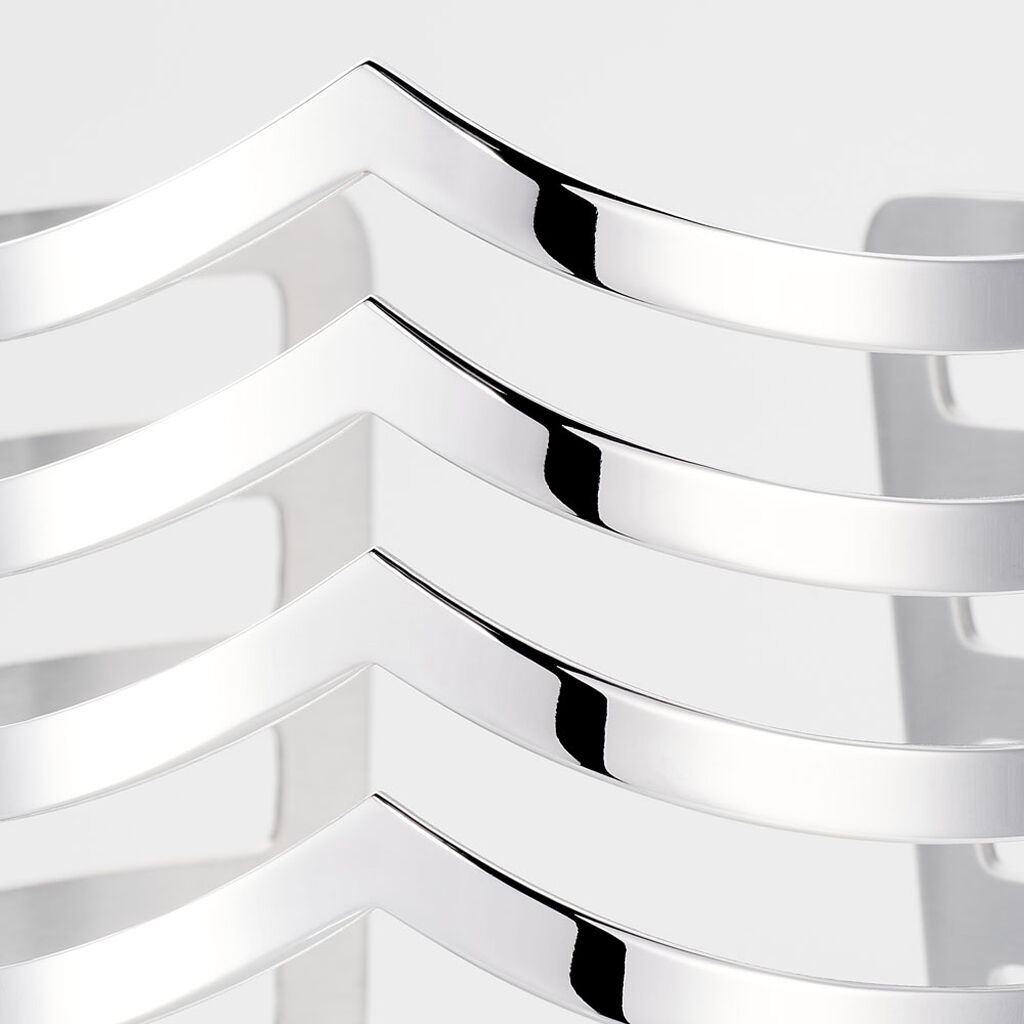 Bracelet Manchette Abid Acier Blanc - Bracelets manchettes Femme | Histoire d’Or