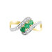 Bague Simma Or Jaune Diamant Et Emeraude - Bagues avec pierre Femme | Histoire d’Or