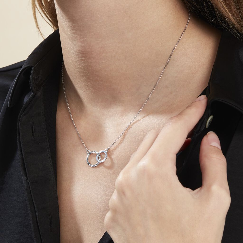 Collier Argent Blanc Ula - Colliers fantaisie Femme | Histoire d’Or