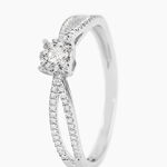 Bague Orphee Or Blanc Diamant - Bagues avec pierre Femme | Histoire d&rsquo;Or