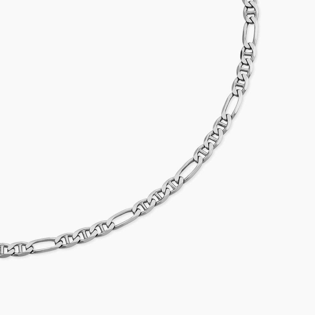 Collier Edmonde Argent Blanc - F&ecirc;te des p&egrave;res Homme | Histoire d&rsquo;Or