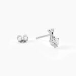 Boucles D'Oreilles Puces Lodie Argent Blanc Oxyde De Zirconium - Boucles d'oreilles fantaisie Femme | Histoire d&rsquo;Or