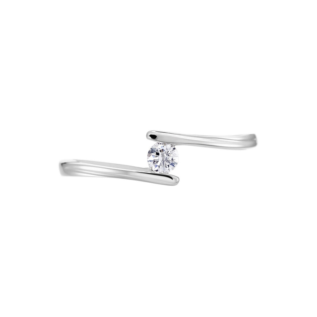 Bague Platine Nereida Diamant - Bagues solitaires Femme | Histoire d’Or