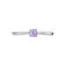 Bague Solitaire Fiona Or Blanc Amethyste - Bagues solitaires Femme | Histoire d’Or