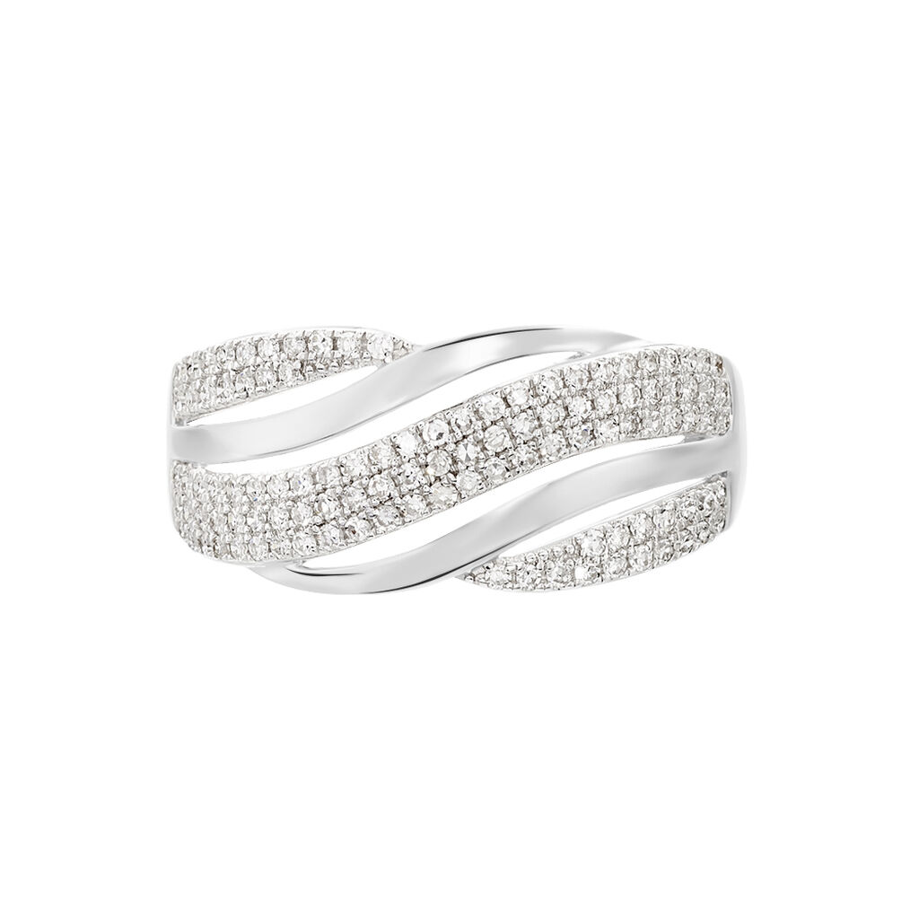 Bague Phaedra Or Blanc Diamant - Bagues avec pierre Femme | Histoire d’Or