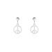 Boucles D'oreilles Pendantes Paz Argent Blanc - Boucles d'oreilles fantaisie Femme | Histoire d’Or