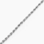 Bracelet Cordelia Maille Corde Or Blanc - Bracelets cha&icirc;ne Femme | Histoire d&rsquo;Or