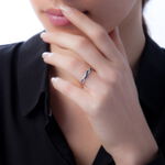 Bague Sofia Or Jaune Diamant - Bagues avec pierre Femme | Histoire d&rsquo;Or